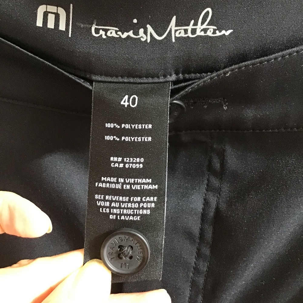 Travis Mathew Open To Close Pant Size 40 Black - image 4